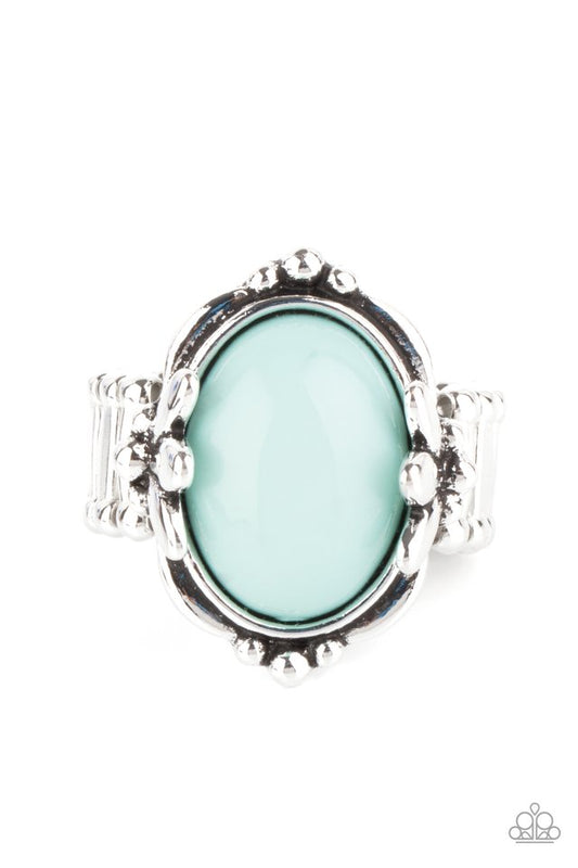 Springtime Splendor - Blue - Paparazzi Ring Image