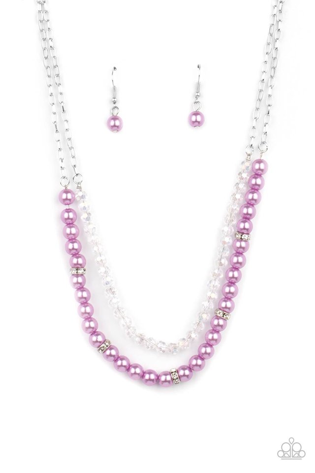 Parisian Princess - Purple - Paparazzi Necklace Image