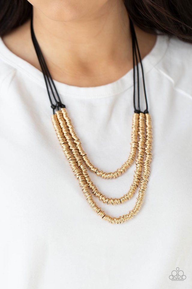 RING to Reason - Gold - Paparazzi Necklace Image