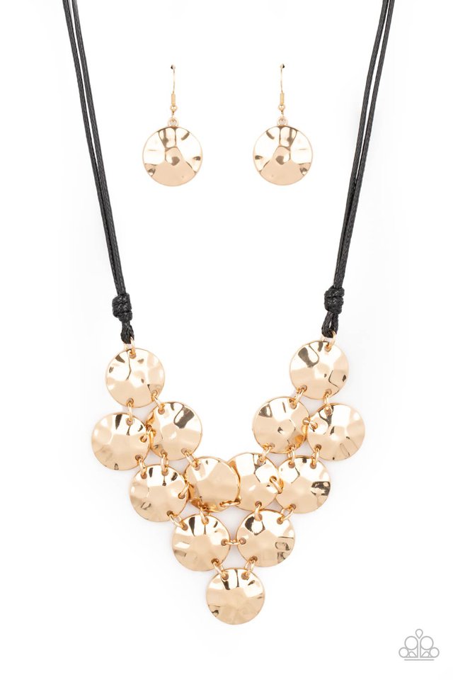Token Treasure - Gold - Paparazzi Necklace Image
