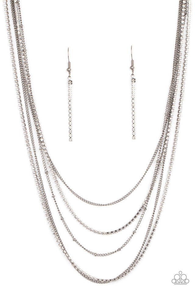 ​Dangerously Demure - Black - Paparazzi Necklace Image
