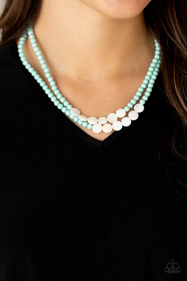 Extended STAYCATION - Blue - Paparazzi Necklace Image