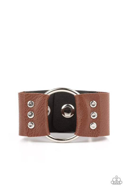 Moto Mayhem - Brown - Paparazzi Bracelet Image