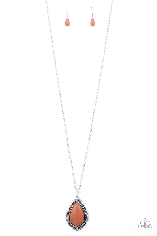 ​Western Fable - Brown - Paparazzi Necklace Image