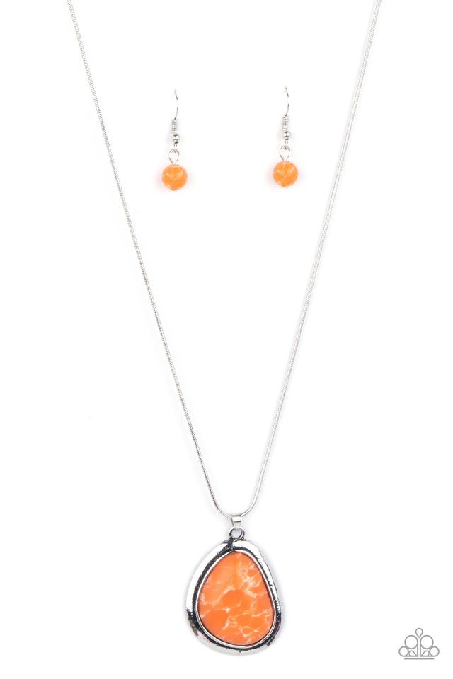 Canyon Oasis - Orange - Paparazzi Necklace Image