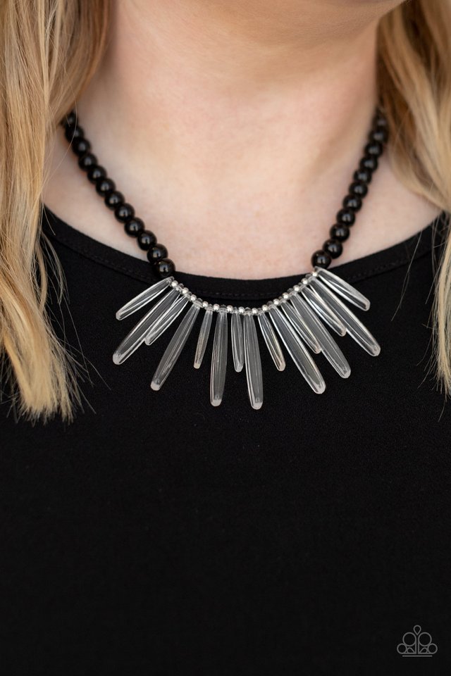 Icy Intimidation - Black - Paparazzi Necklace Image