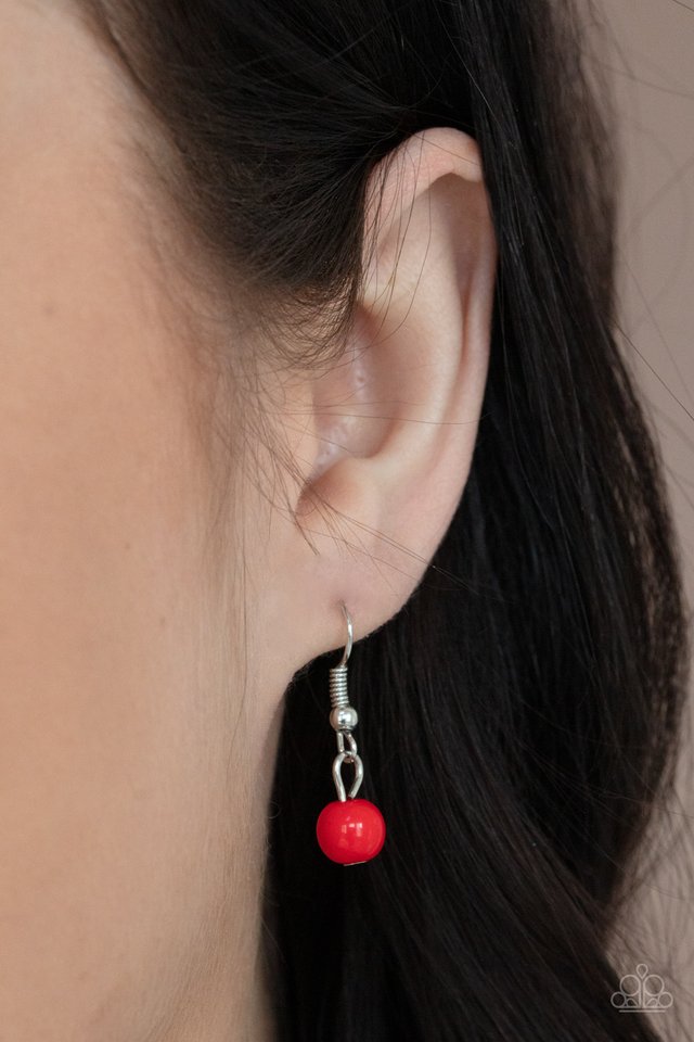 Icy Intimidation​ - Red - Paparazzi Necklace Image