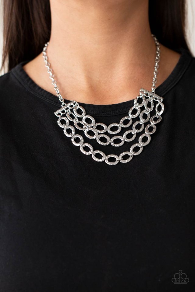 ​Repeat After Me - Silver - Paparazzi Necklace Image