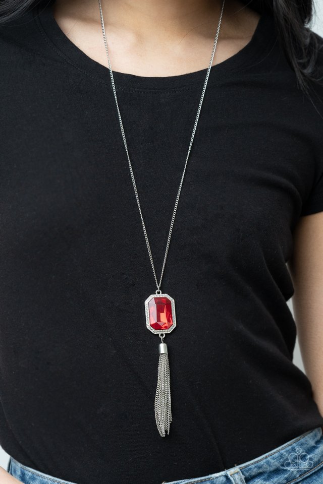 ​Blissed Out Opulence - Red - Paparazzi Necklace Image