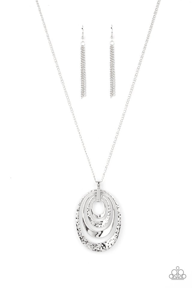 Renegade Ripples - Silver - Paparazzi Necklace Image