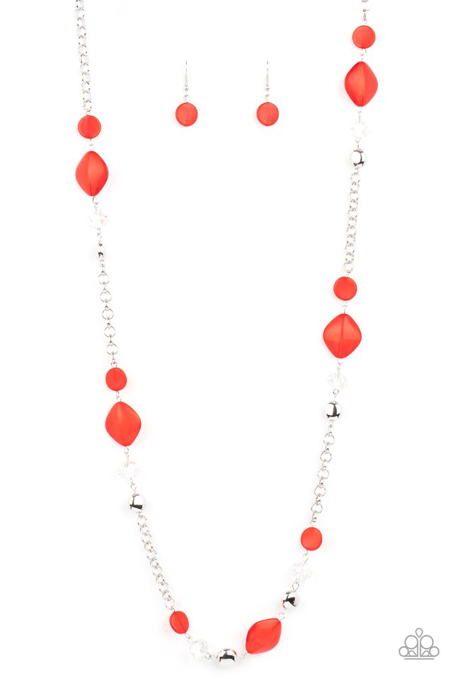 Light-Scattering Luminosity - Red - Paparazzi Necklace Image