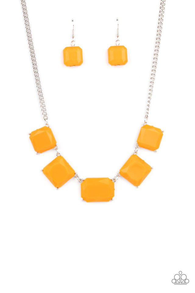 Instant Mood Booster - Orange - Paparazzi Necklace Image