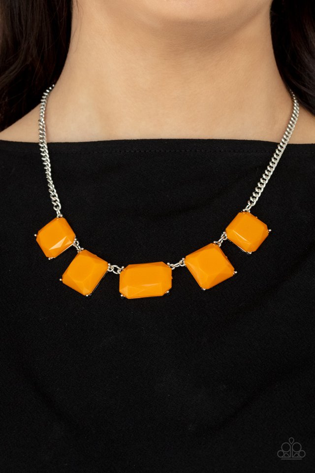 Instant Mood Booster - Orange - Paparazzi Necklace Image