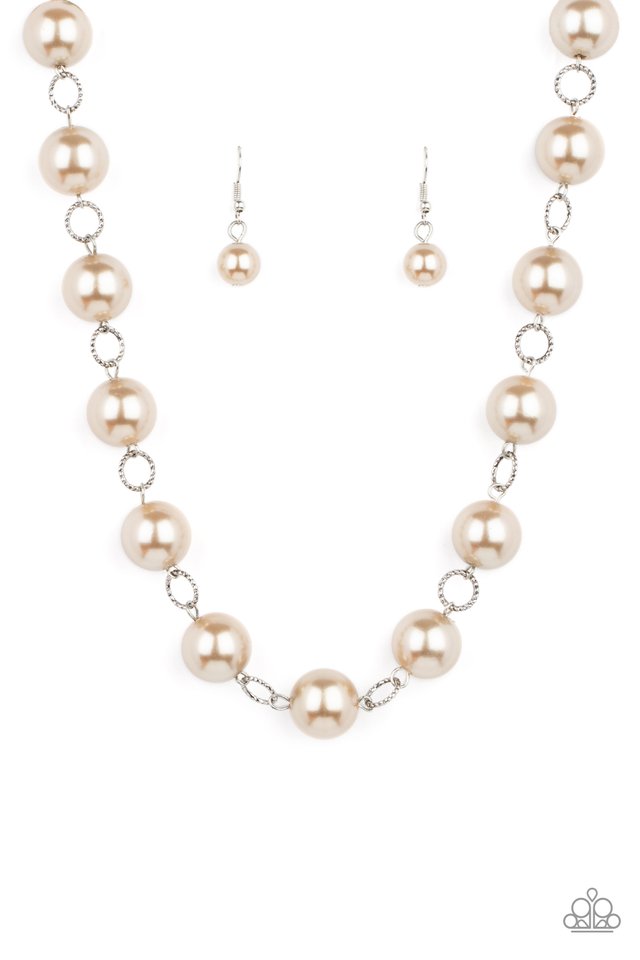 ​Ensconced in Elegance - Brown - Paparazzi Necklace Image