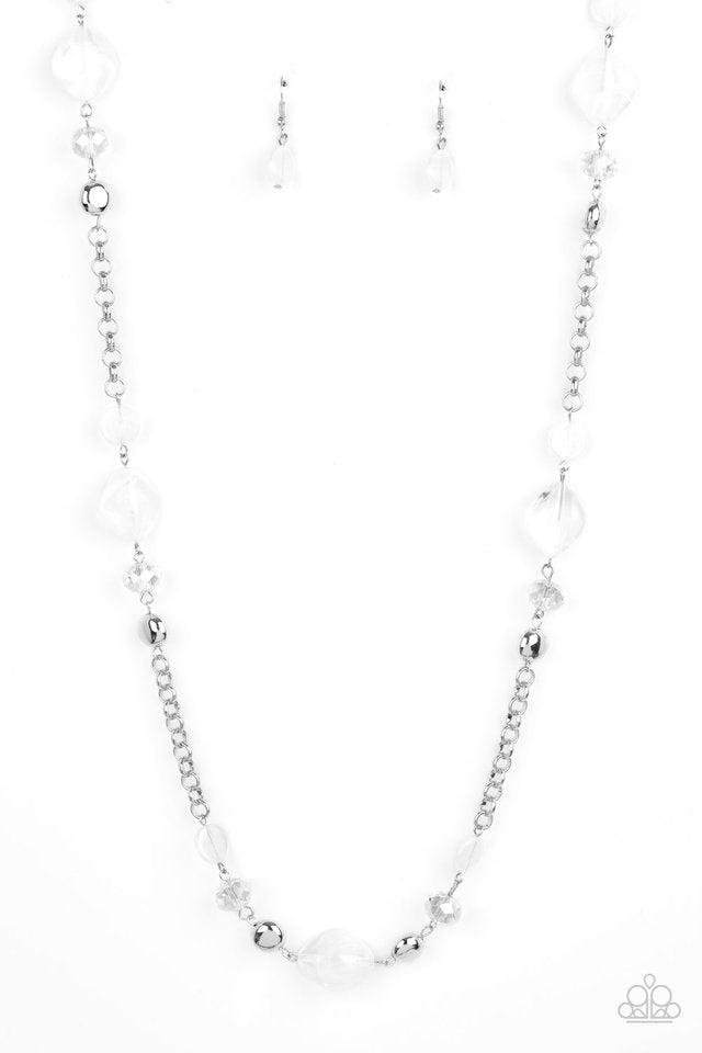 Light-Scattering Luminosity - White - Paparazzi Necklace Image