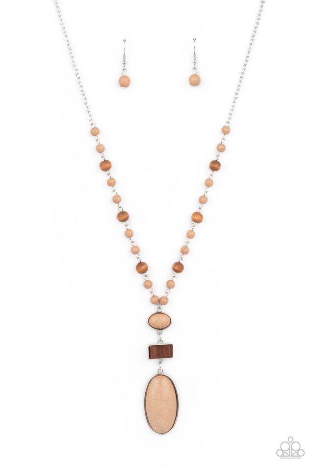 Naturally Essential - Brown - Paparazzi Necklace Image