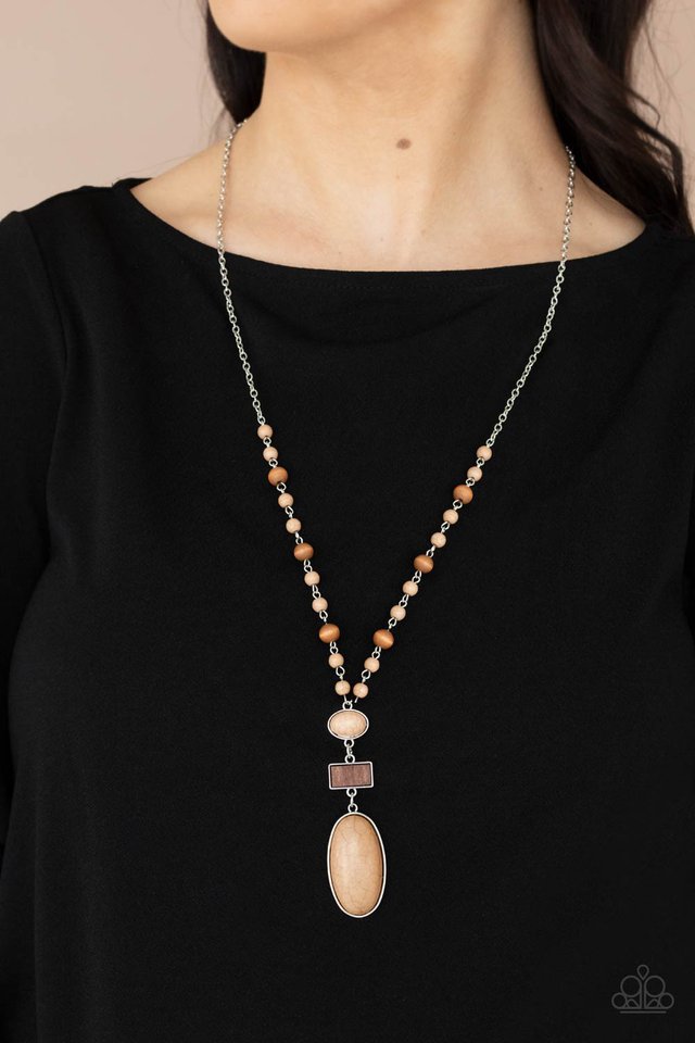 Naturally Essential - Brown - Paparazzi Necklace Image