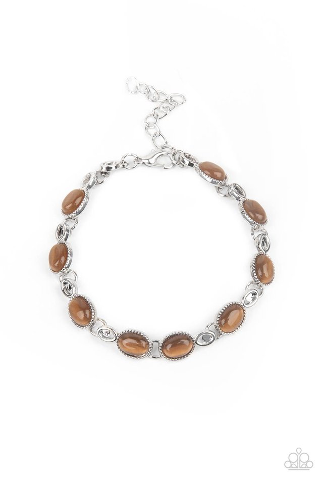 ​Blissfully Beaming - Brown - Paparazzi Bracelet Image