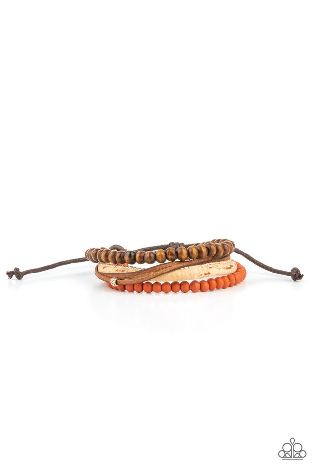 STACK To Basics - Orange - Paparazzi Bracelet Image