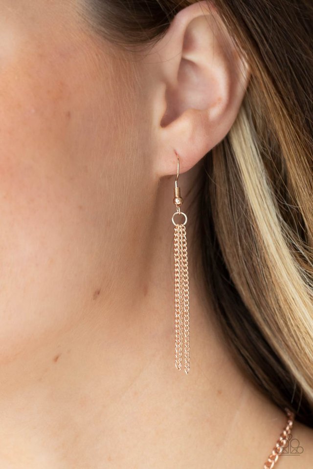 So Mod - Rose Gold - Paparazzi Necklace Image