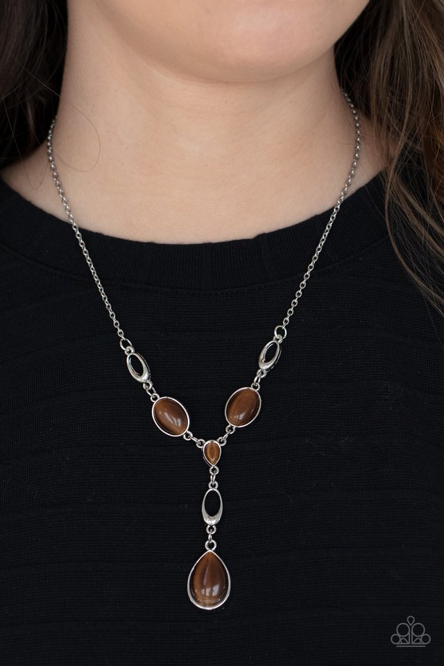 Ritzy Refinement - Brown - Paparazzi Necklace Image