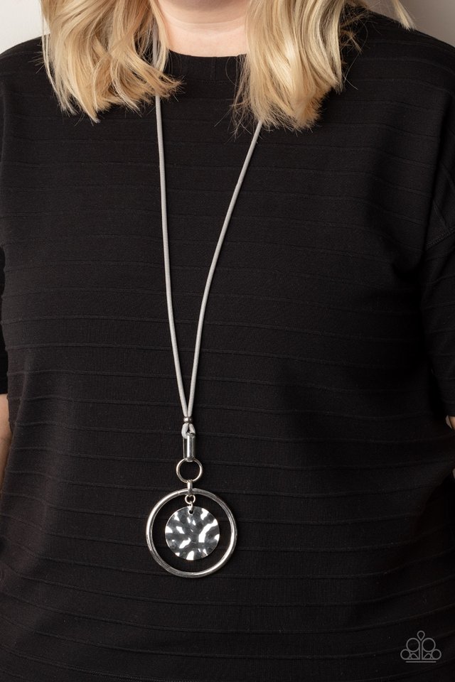 CORD-inated Effort - Silver - Paparazzi Necklace Image