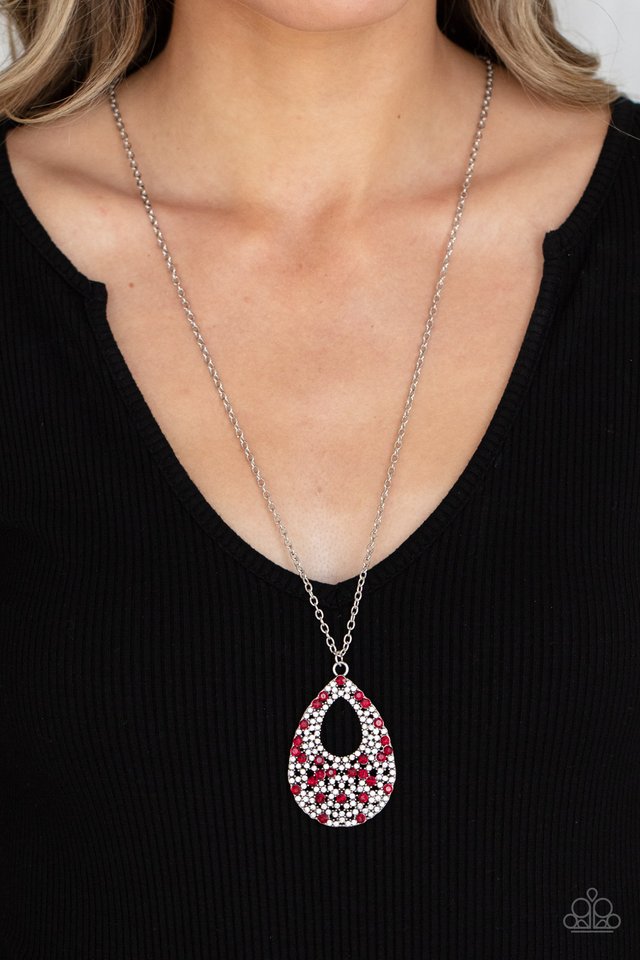​High Society Stargazing - Red - Paparazzi Necklace Image