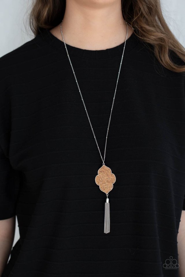 One Night In Casablanca - Silver - Paparazzi Necklace Image