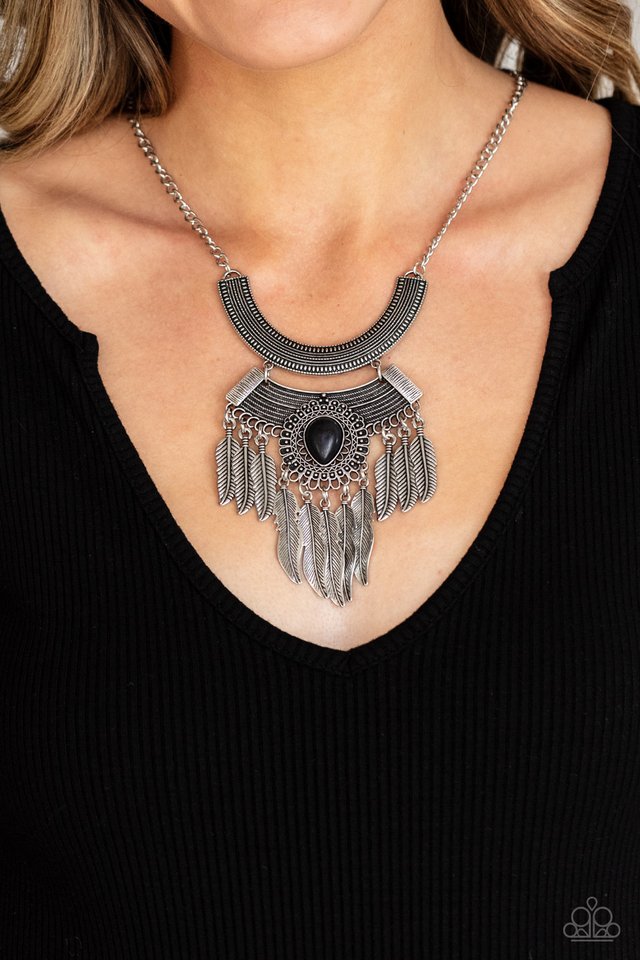 ​Desert Devotion - Black - Paparazzi Necklace Image