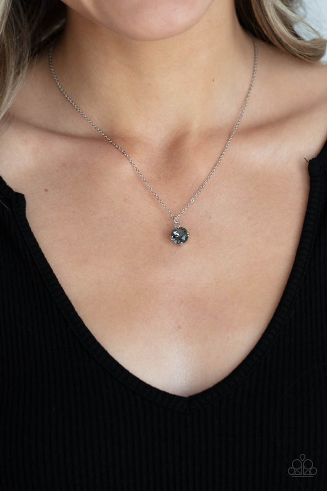 Undeniably Demure - Silver - Paparazzi Necklace Image