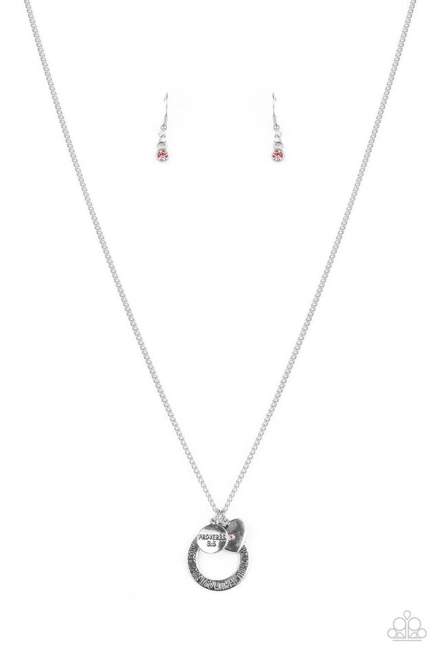 ​Full of Faith - Pink - Paparazzi Necklace Image