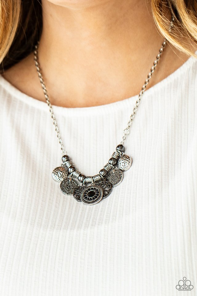 To Coin A Phrase - Black - Paparazzi Necklace Image