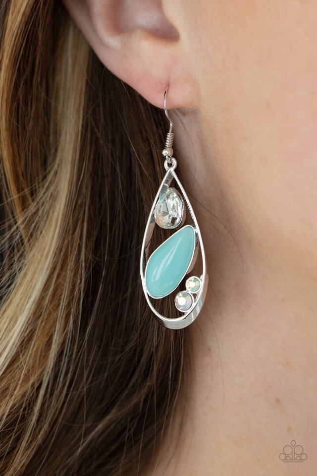 Harmonious Harbors - Blue - Paparazzi Earring Image