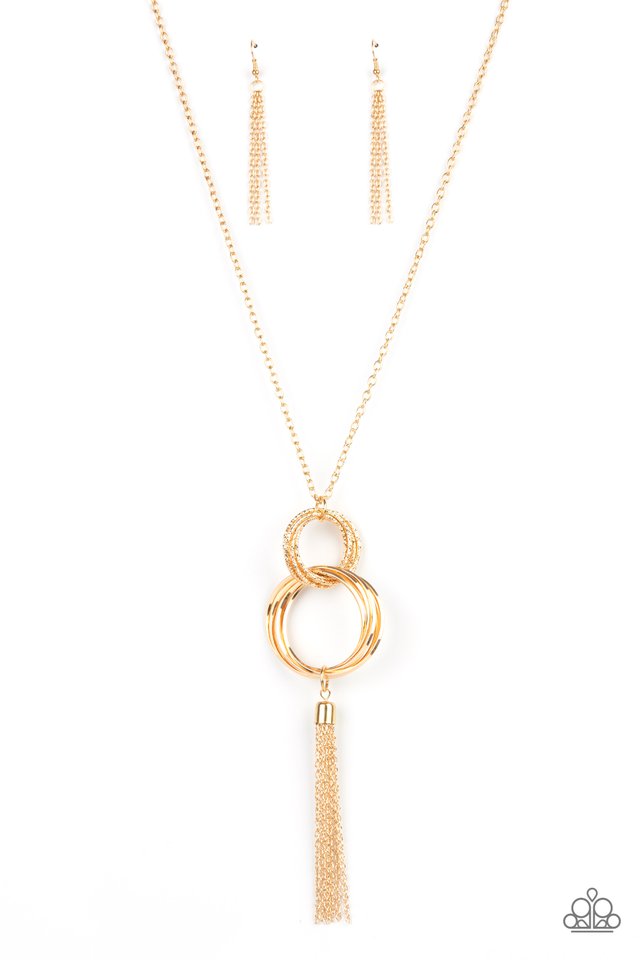 ​Orbiting Splendor - Gold - Paparazzi Necklace Image