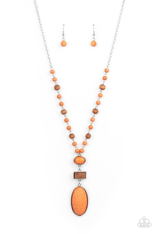 Naturally Essential - Orange - Paparazzi Necklace Image