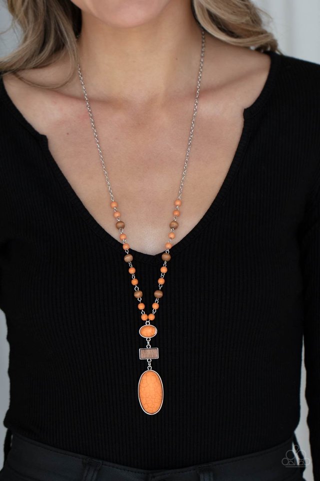 Naturally Essential - Orange - Paparazzi Necklace Image