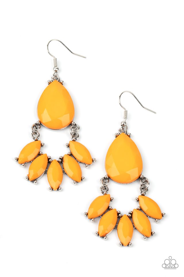 POWERHOUSE Call - Orange - Paparazzi Earring Image