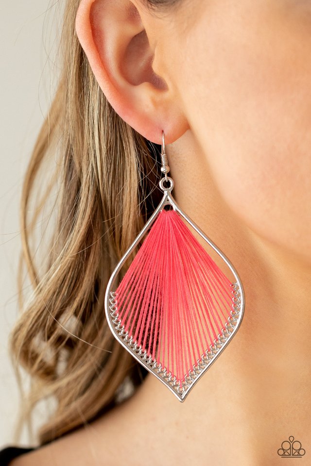 String Theory - Pink - Paparazzi Earring Image