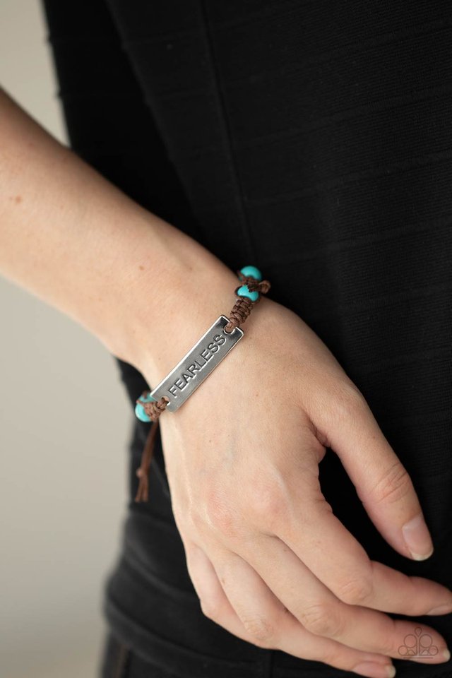 Conversation Piece - Blue - Paparazzi Bracelet Image