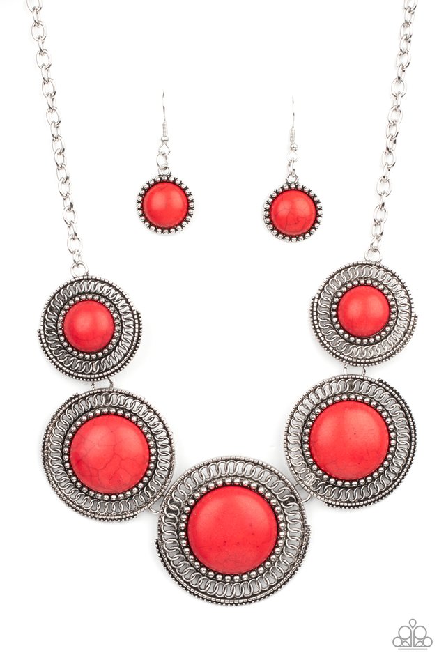 ​​She Went West - Red - Paparazzi Necklace Image
