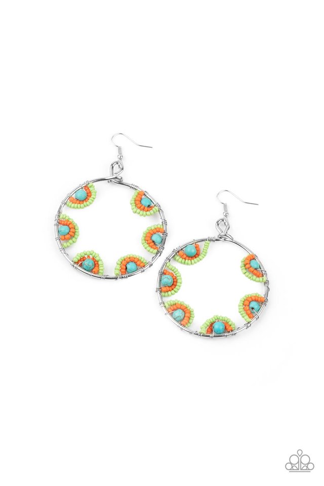 Off The Rim - Multi - Paparazzi Earring Image