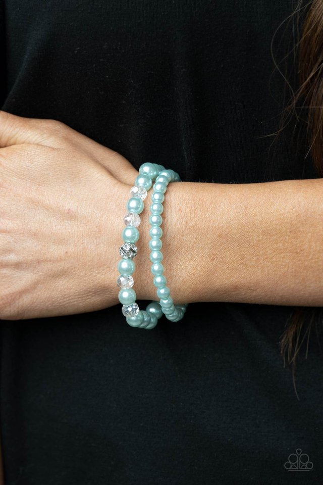 ​Cotton Candy Dreams - Blue - Paparazzi Bracelet Image