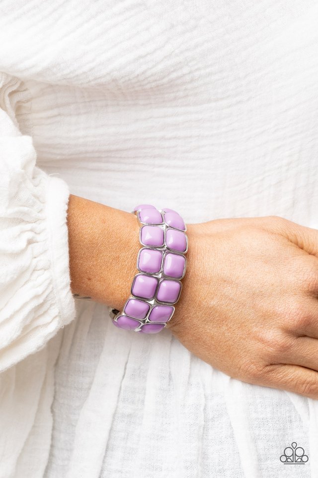 Double The DIVA-ttitude - Purple - Paparazzi Bracelet Image
