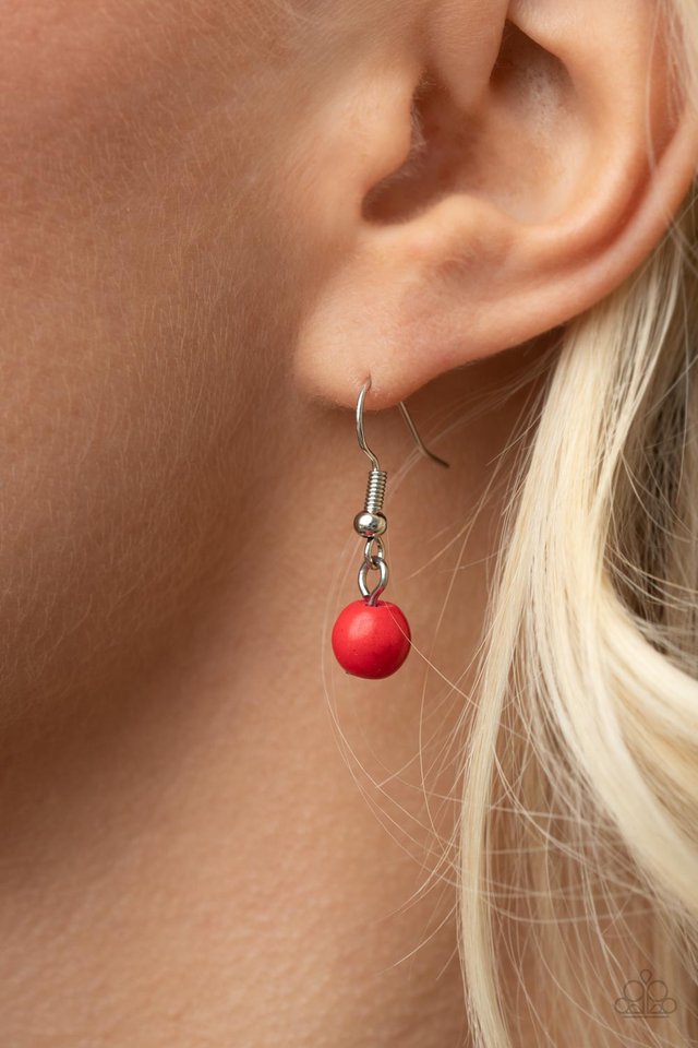 Geographically Gorgeous - Red - Paparazzi Necklace Image