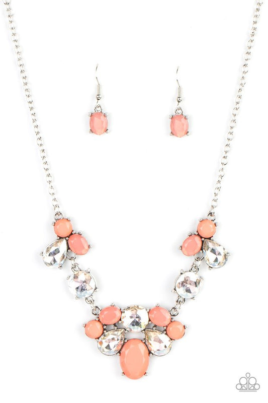 Ethereal Romance - Orange - Paparazzi Necklace Image