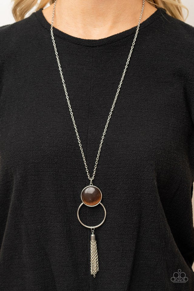 Nice To GLOW You - Brown - Paparazzi Necklace Image