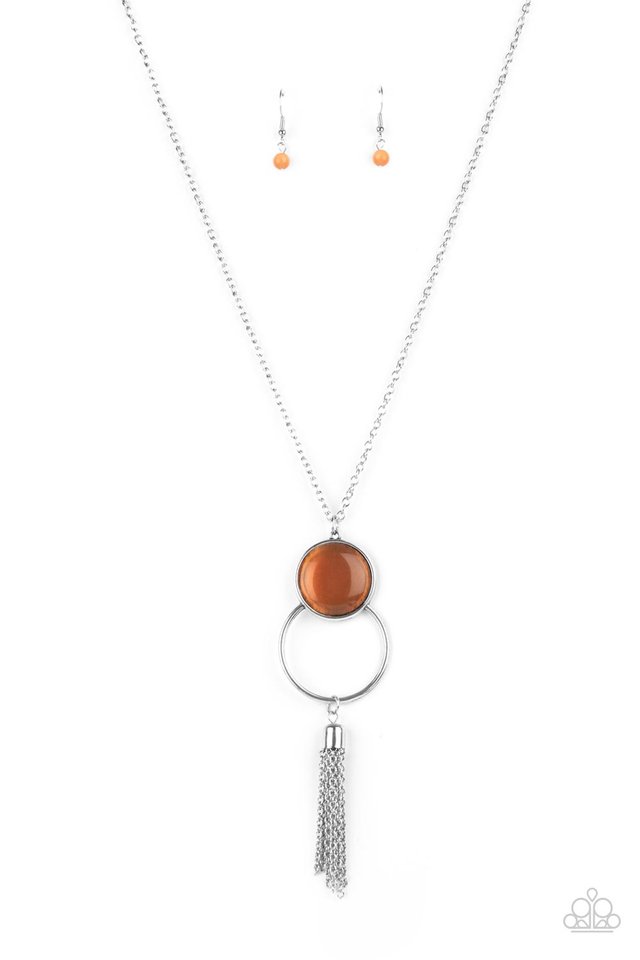 Nice To GLOW You - Orange - Paparazzi Necklace Image