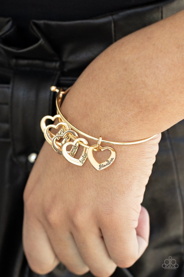 ​A Charmed Society - Gold - Paparazzi Bracelet Image