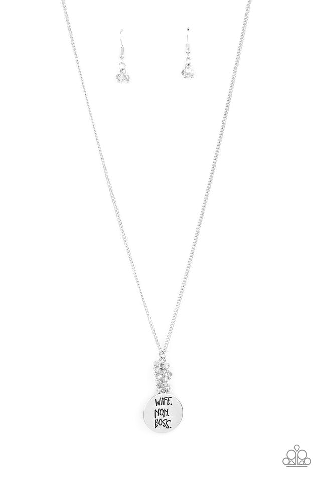 ​Words To Live By - Silver - Paparazzi Necklace Image