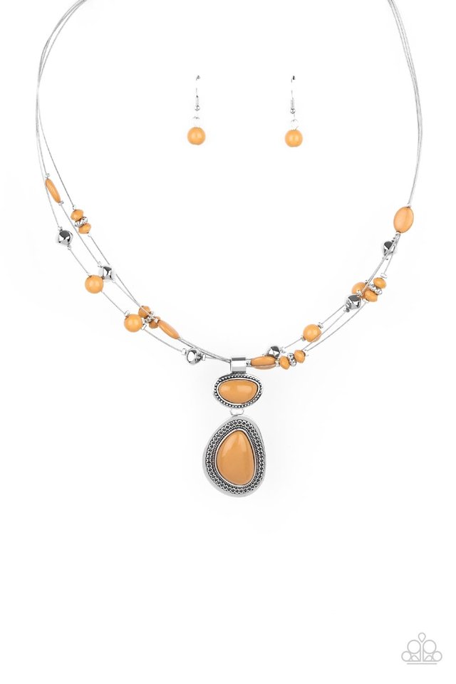 Discovering New Destinations - Brown - Paparazzi Necklace Image
